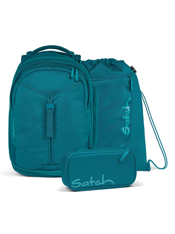 Satch Match Schulranzen-Set 3-teilig in deep petrol günstig kaufen onesize