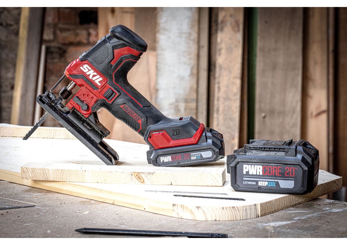 SKIL SW1E3440JA Stichsäge 20V Kompakt bürstenlos 135mm ohne Akkus und Ladegerät im Koffer