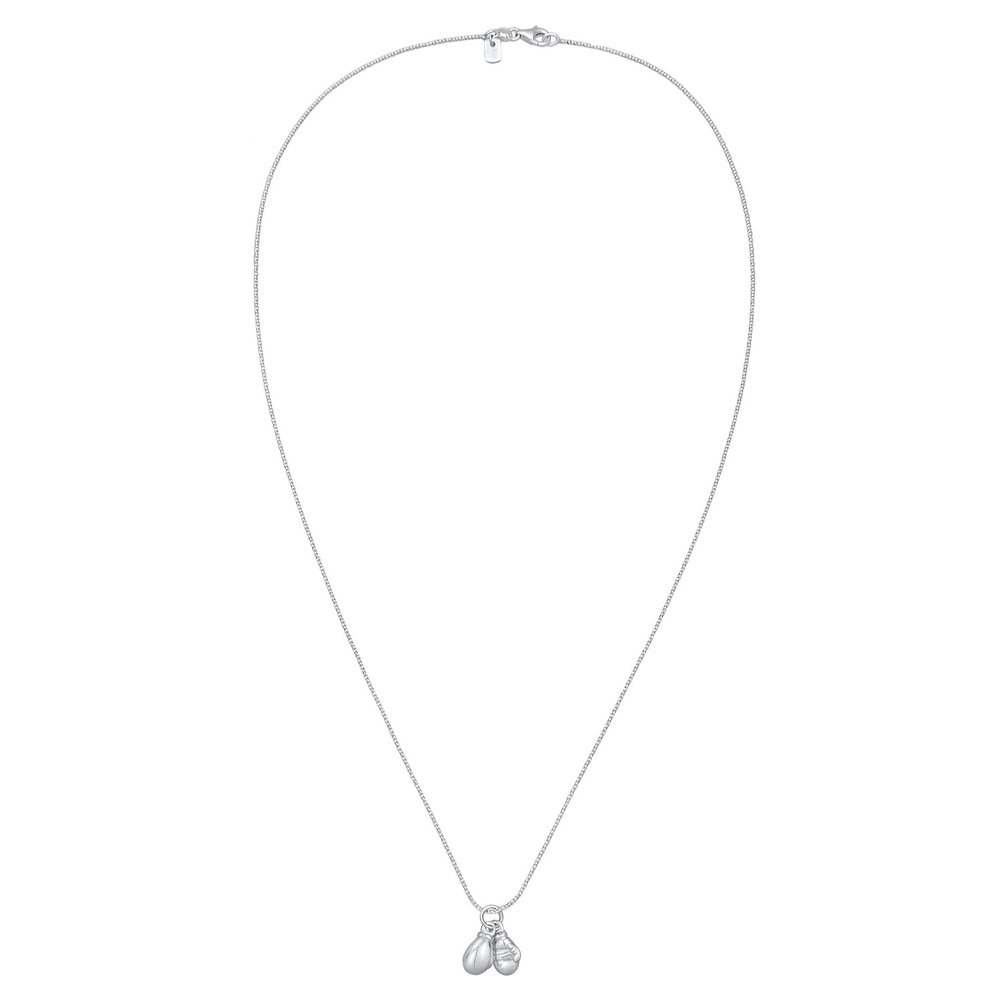 KUZZOI KUZZOI Collier Hommes pendentif gants de boxe force en argent sterling 925 collier