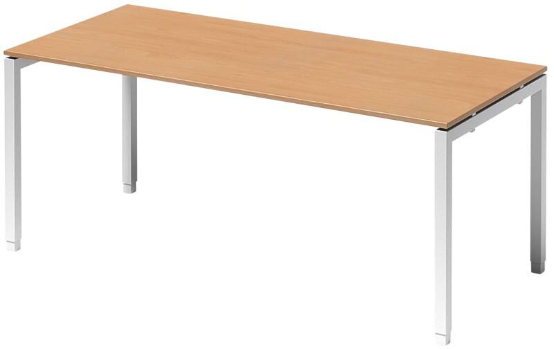 Bisley Schreibtisch Cito Buche, Verkehrsweiß 1.800 x 1.200 x 850 mm
