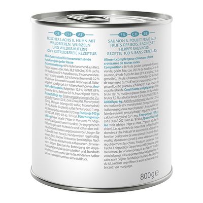 Little Wolf of Wilderness Junior 6 x 800 g - Duo-Protein