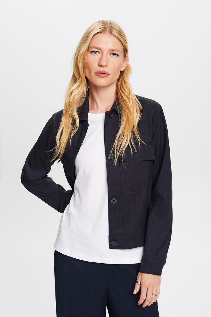 Jacke in Boxy-Silhouette