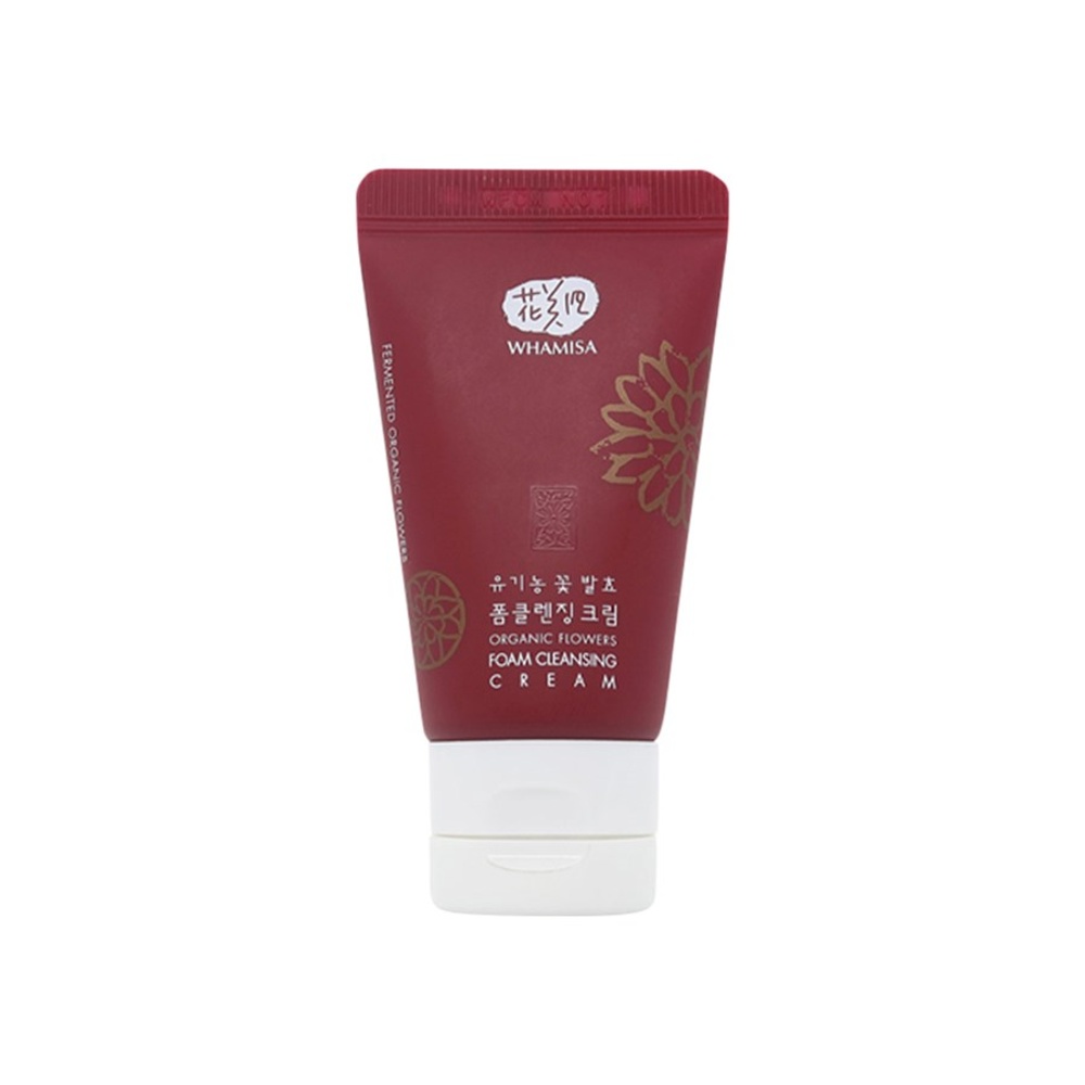 WHAMISA Organic Flowers Foam Cleansing Cream Créme nettoyante