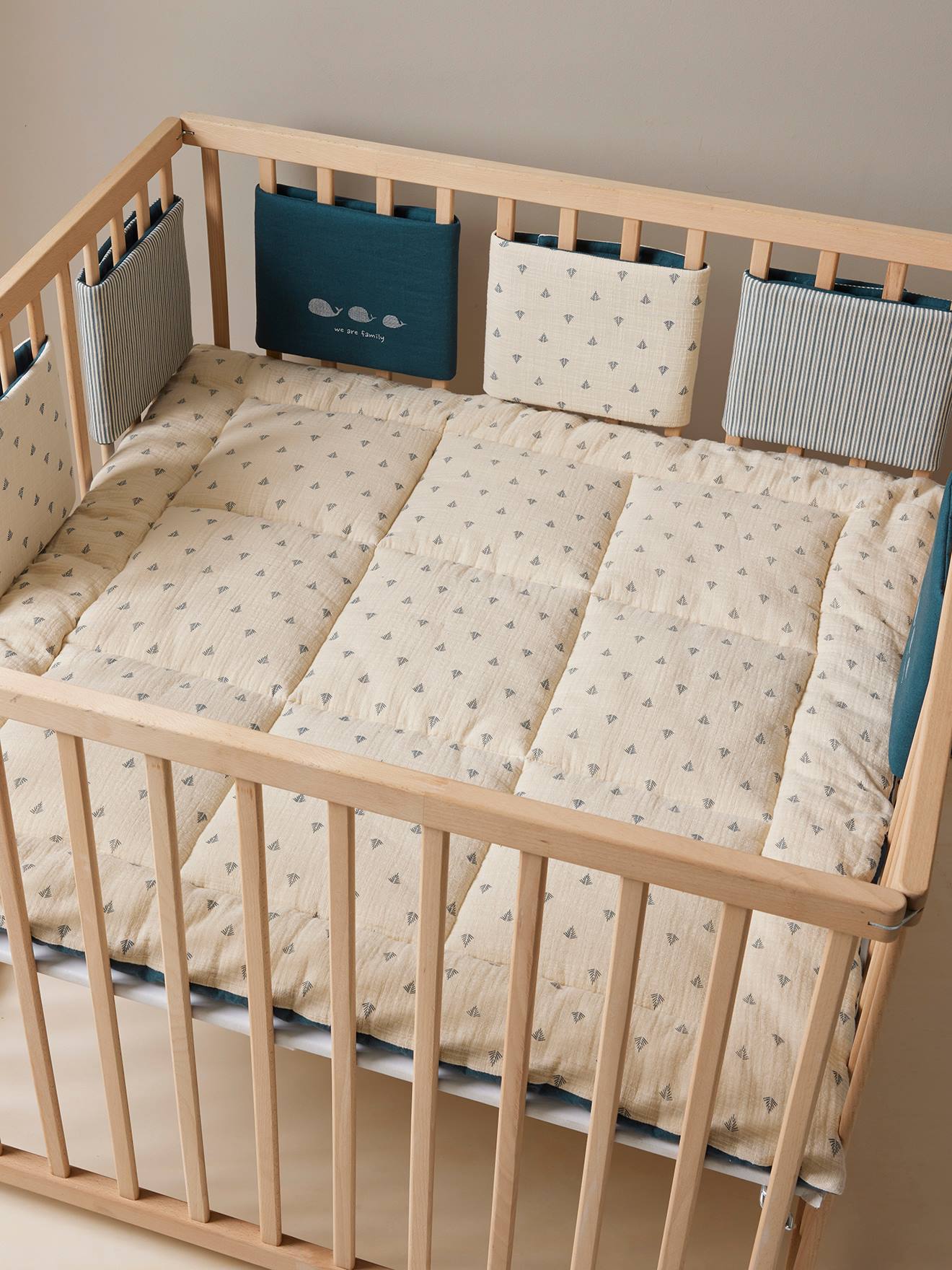 Vertbaudet Baby Spieldecke/Laufstalleinlage NAVY SEA Oeko-Tex - indigo-blau