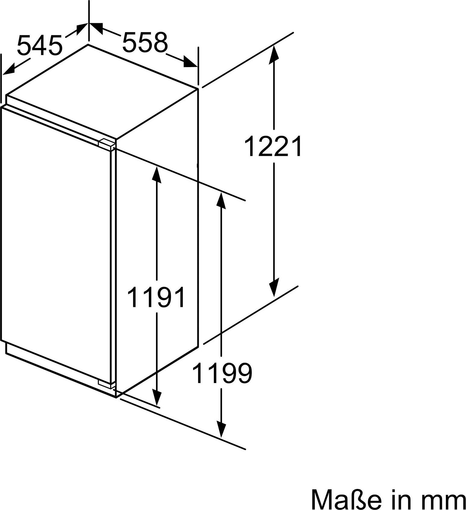 SIEMENS Einbaugefrierschrank iQ500 GI41NACE0, 122,1 cm hoch, 55,8 cm breit