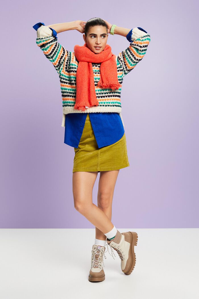 Pullover aus Baumwolle und Wolle