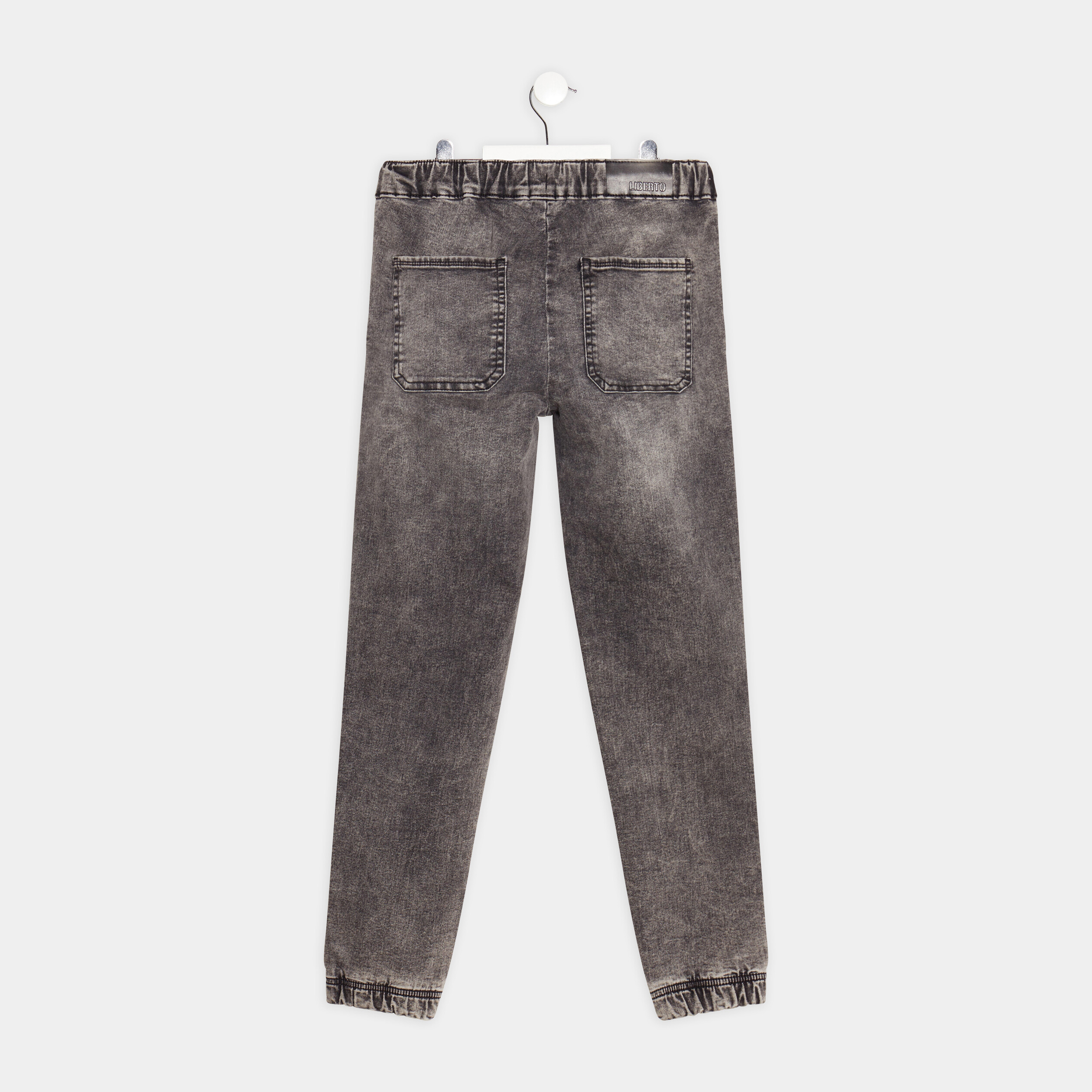 Jeans straight à coulisse gris garçon | La Halle