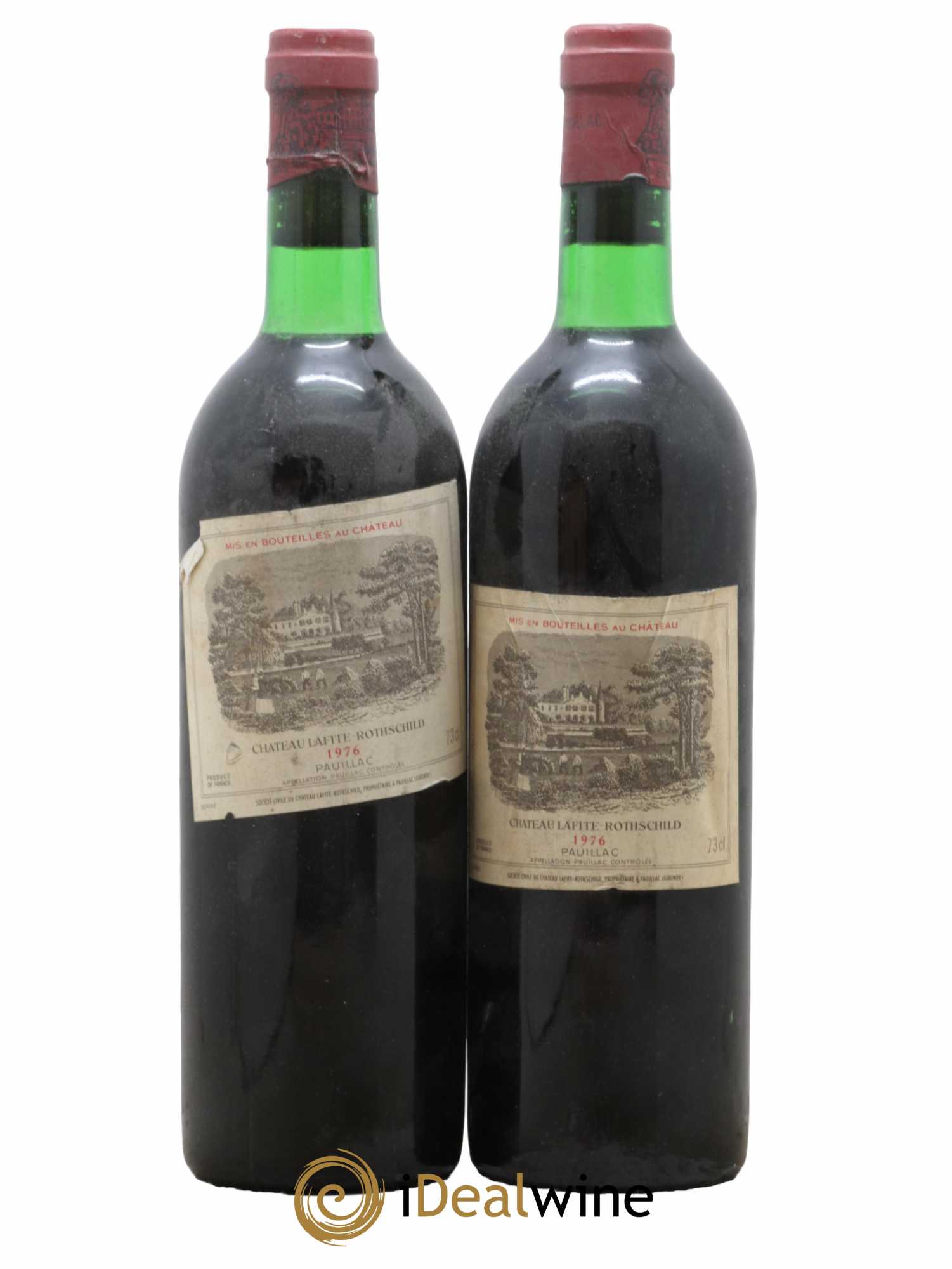 Château Lafite Rothschild 1er Grand Cru Classé  1976 - Lot de 2 Bouteilles