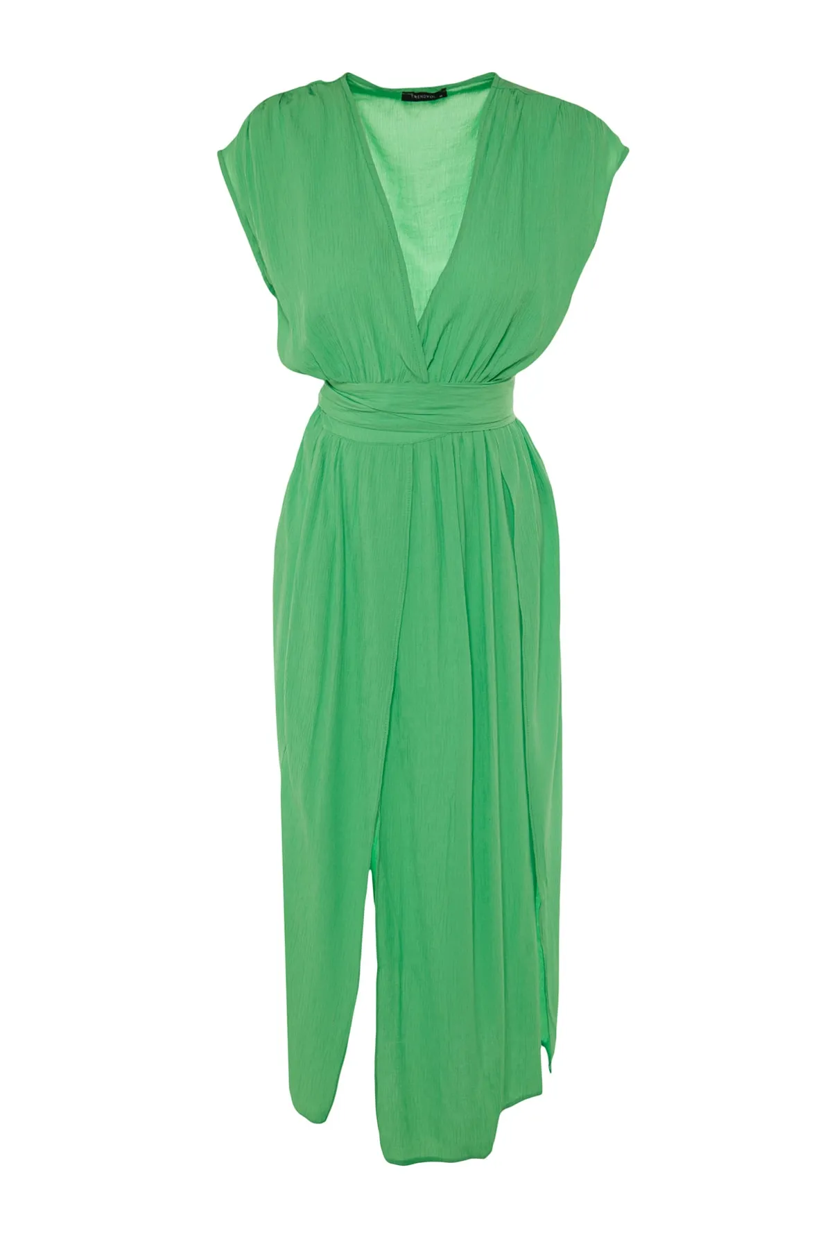 Trendyol Collection  Grünes Unter-Oberteil-Set mit Krawattendetails TBESS22AU0103