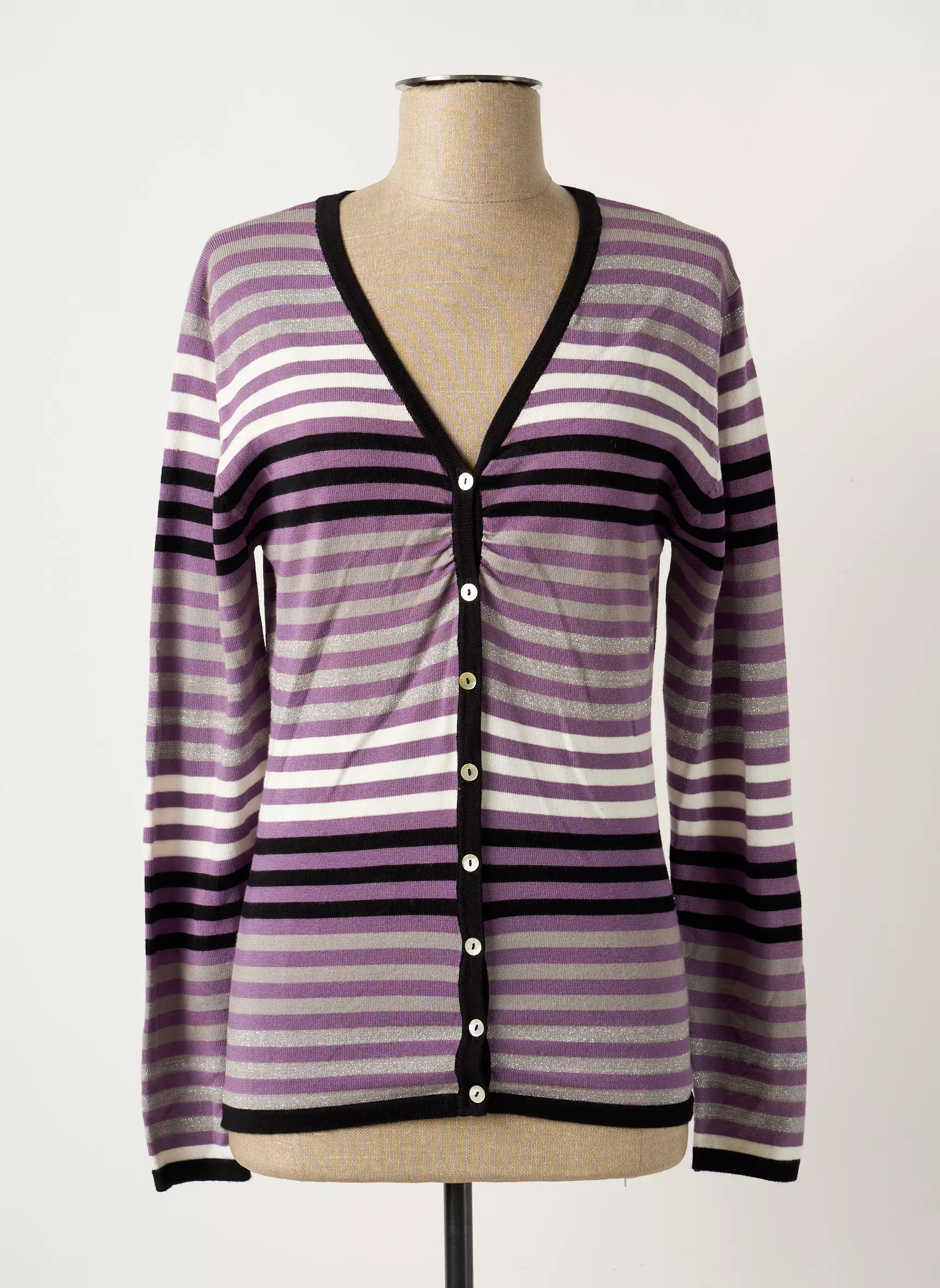 Couture Cardigans Femme couleur violet