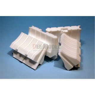 Modern 6ft Plastic Jersey Barrier Set 1/35