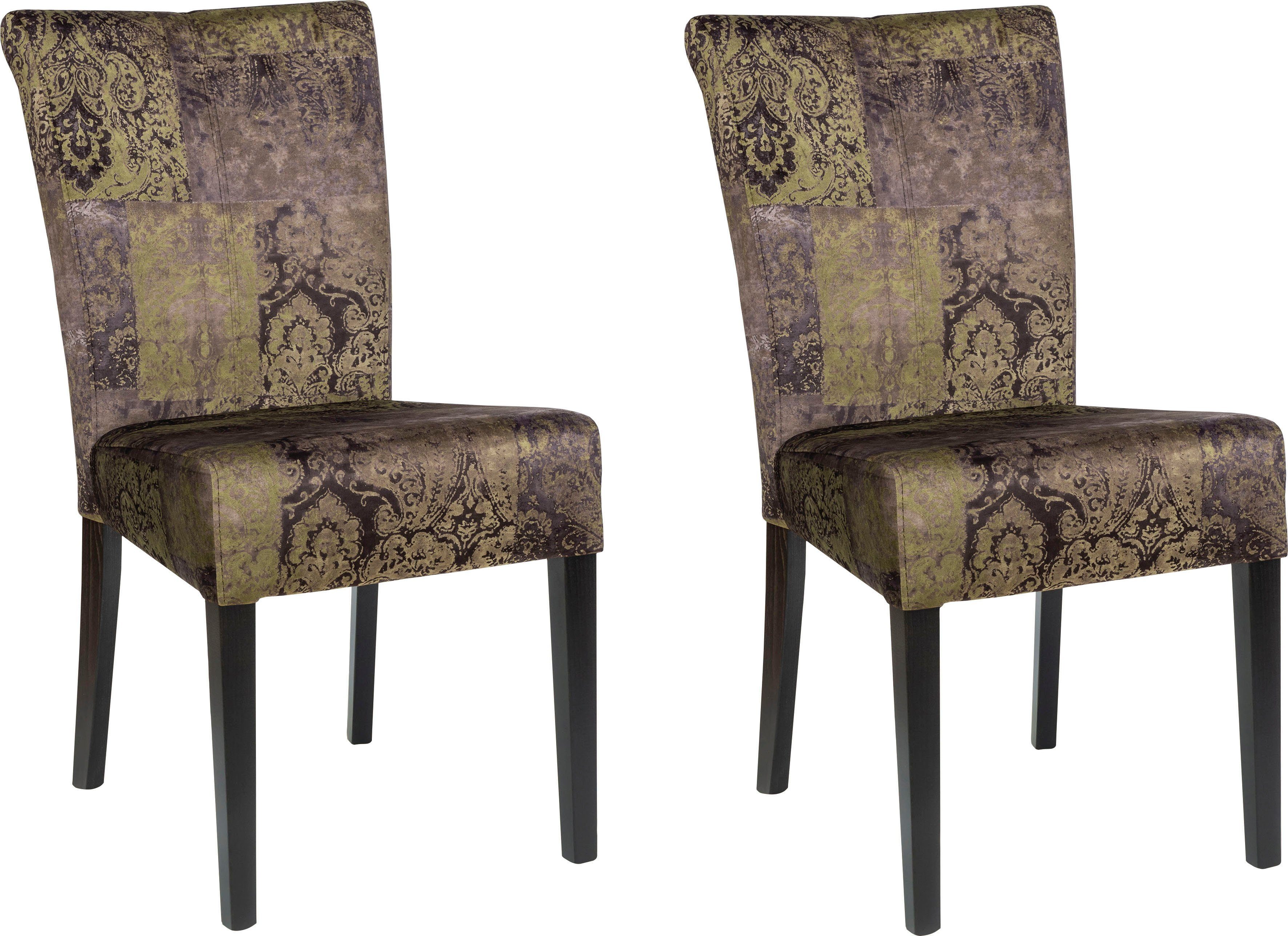 Home affaire Polsterstuhl Queen (2 St), mit modernem Patchwork Vintage Bezug, 2er-, 4er- oder 6er-Set