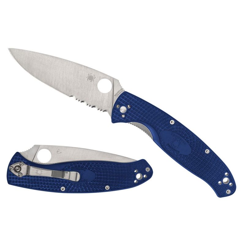 Spyderco Resilience FRN Blue CPMS35V Combo C142PSBL