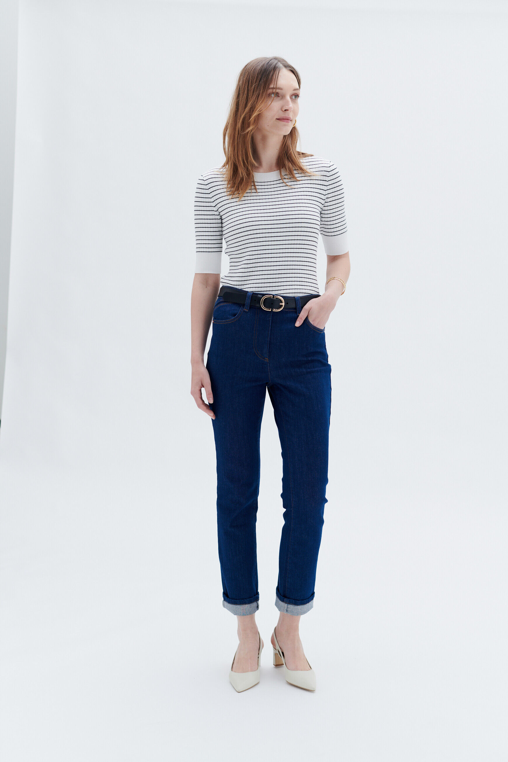 Pull mdelphy blanc femme