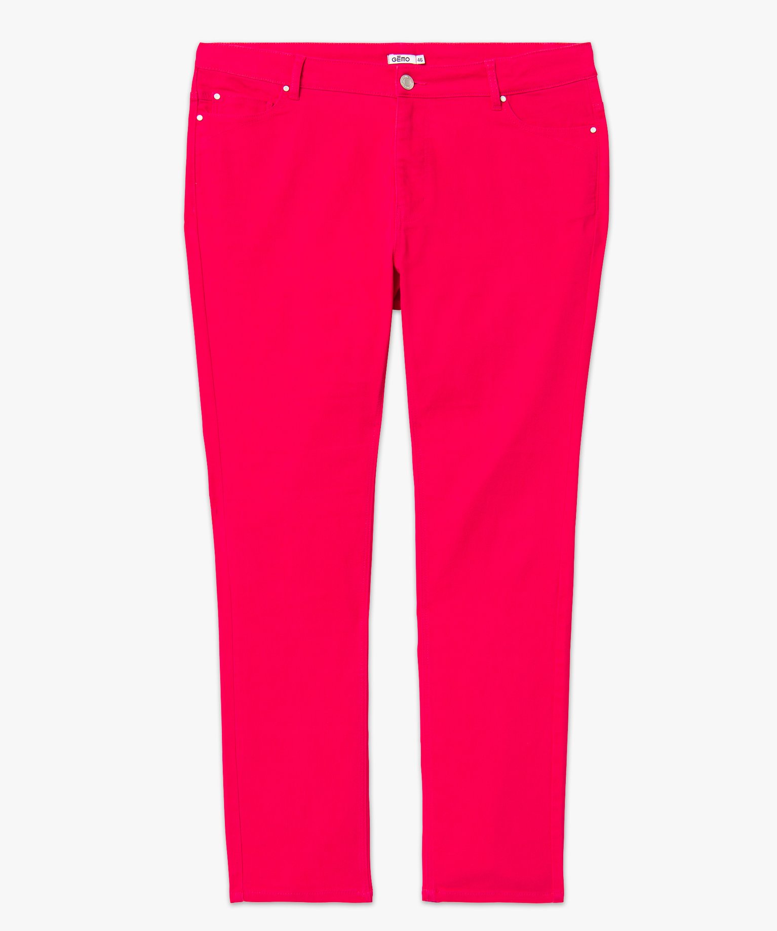 Pantalon femme grande taille coupe Regular rose | GEMO