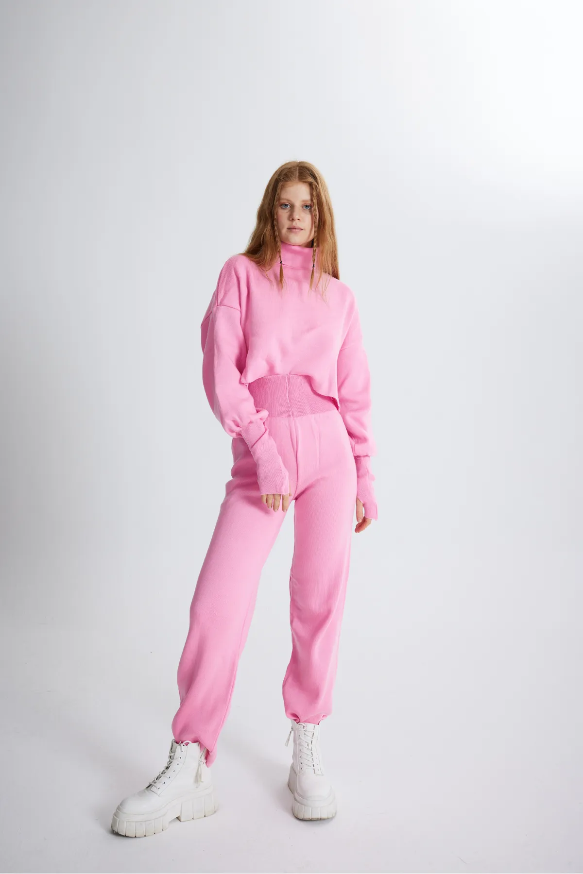 HOLLY LOLLY  Bottom Top Strickwaren Thinky Suit Pink