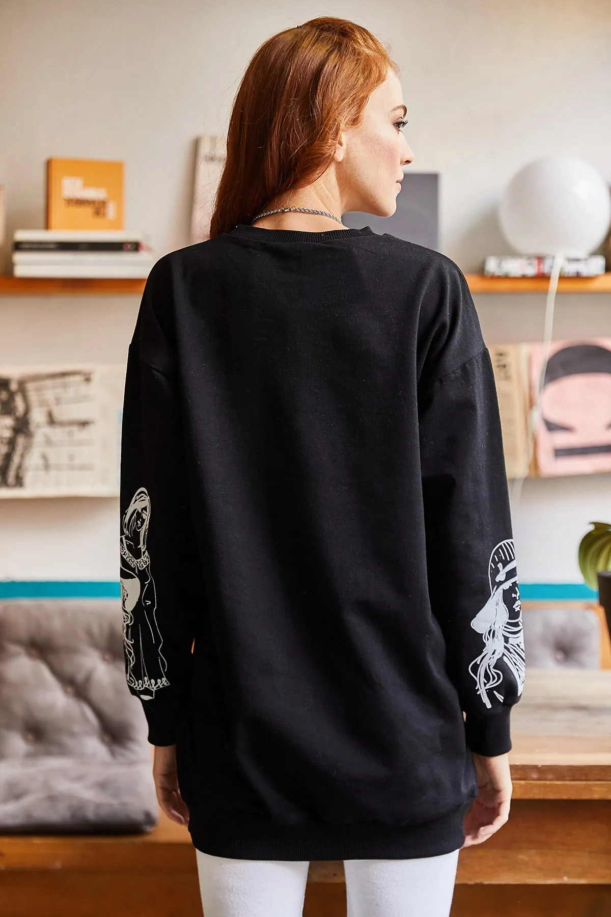 Olalook  Sweatshirt - Schwarz - Oversized