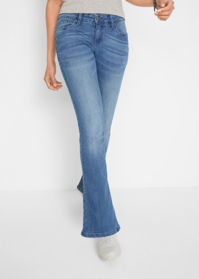 Komfort-Stretch-Jeans Bootcut