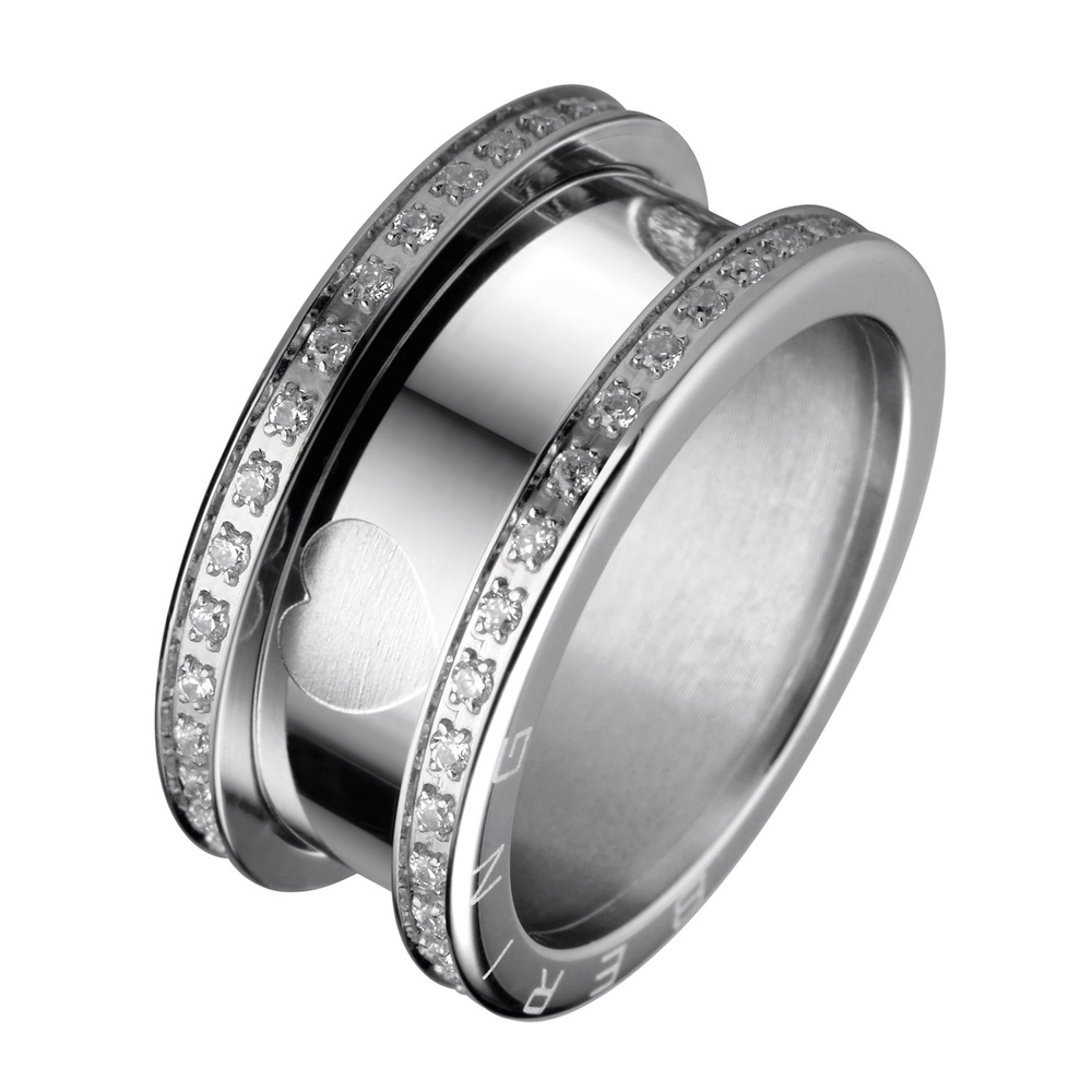 Bering Bague en acier inoxydable Acier inoxydable argent Bague