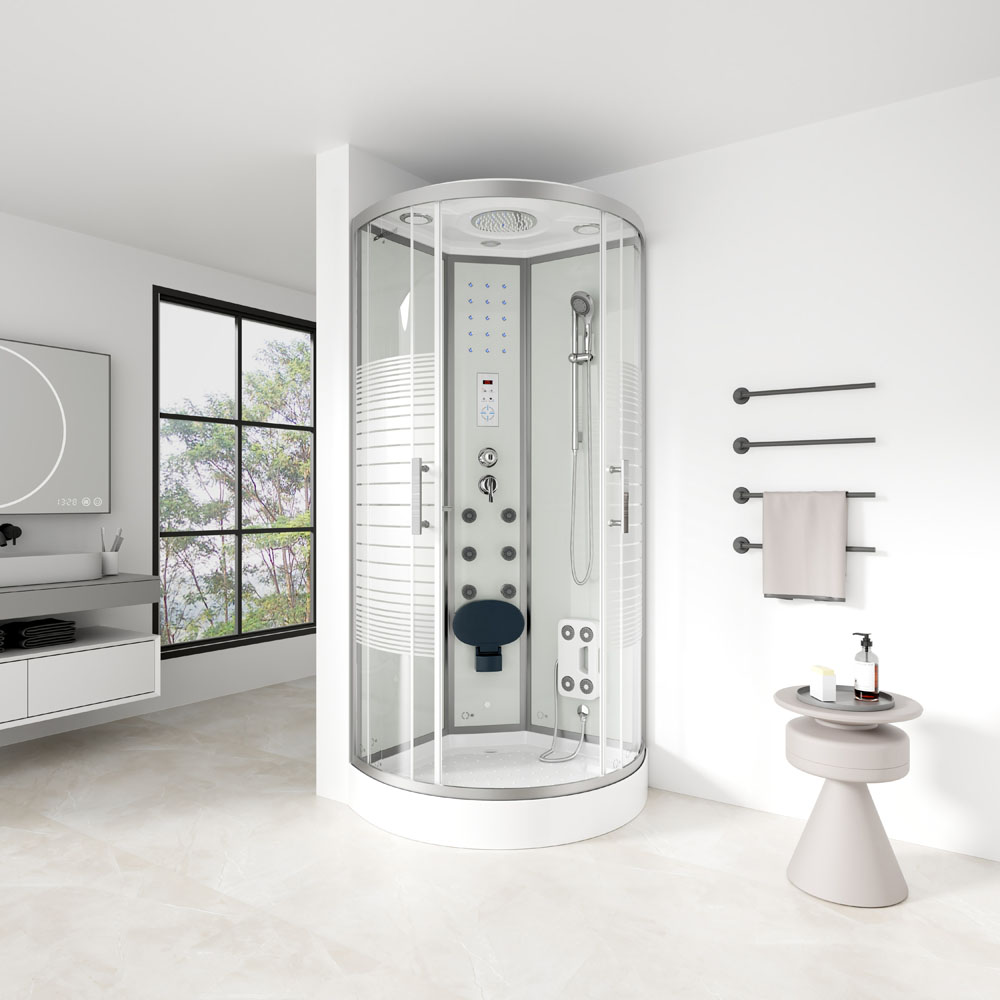 Home Deluxe Duschkabine WHITE PEARL - ca. 90 x 90 cm