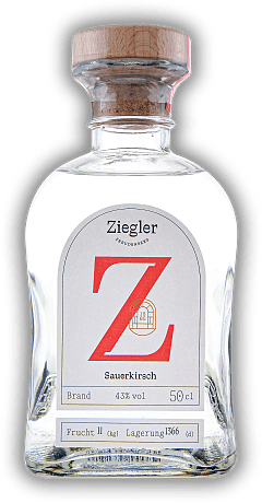 Ziegler Sauerkirsch Brand 0,5 Liter Ziegler Sauerkirsch Brand 0,5 Liter  0,5	 Liter - Vol 43%