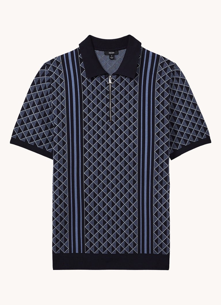 Polo Reiss Sanderson de corte regular com estampa gráfica