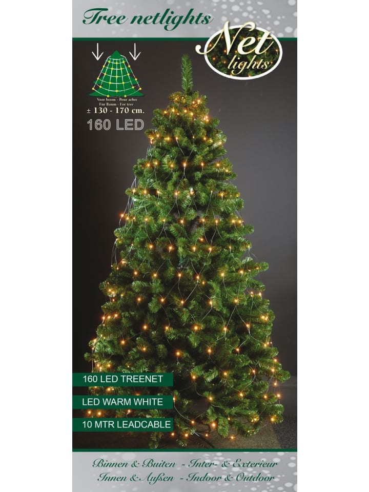 Coen Bakker 160 LED Trapez Kegel Lichterkette Netz 130 - 170cm in Warmweiß günstig kaufen onesize