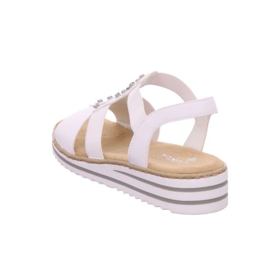 RIEKER Klassische Sandalen weiss