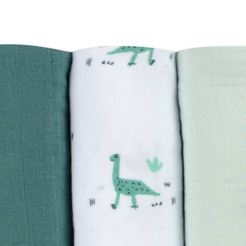Lot de 3 langes dinosaure Beaba