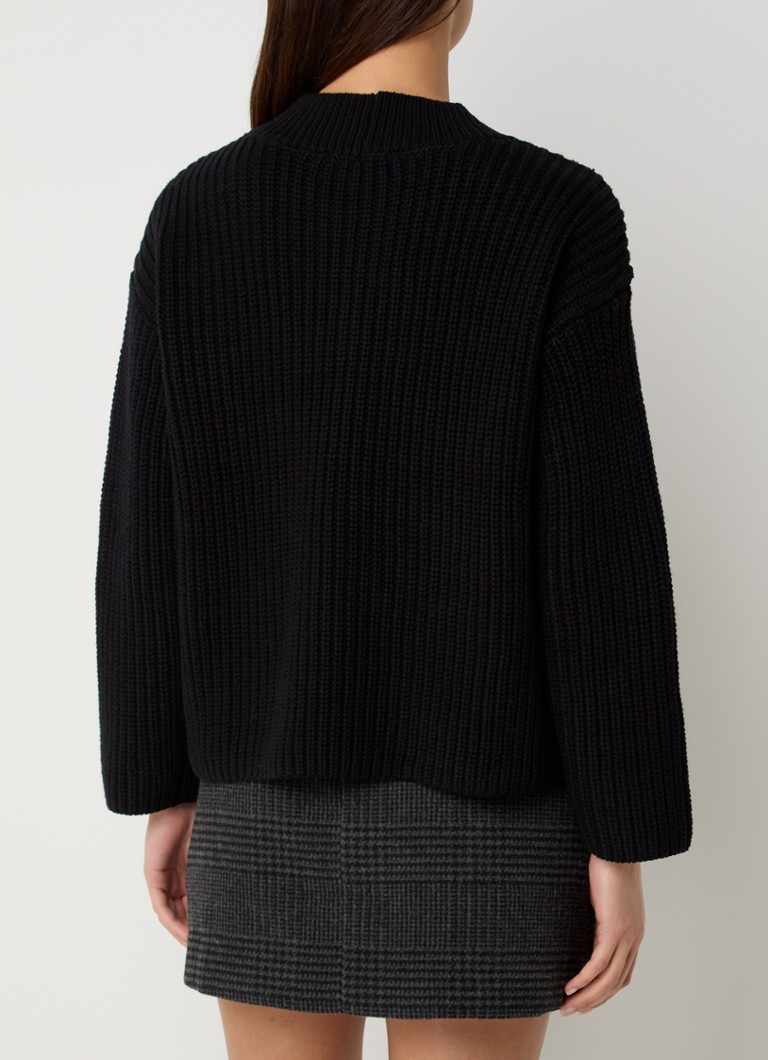 Pull Selma en grosse maille à col en V de la marque Selected Femme