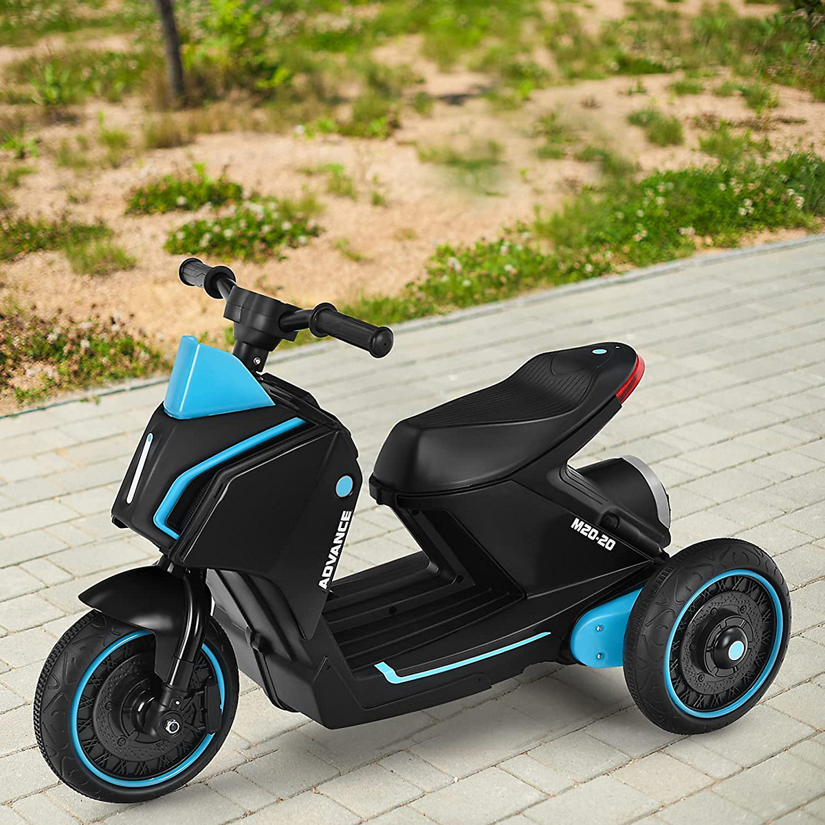 Motorrad Dreirädrig mit Scheinwerfer&Rücklicht