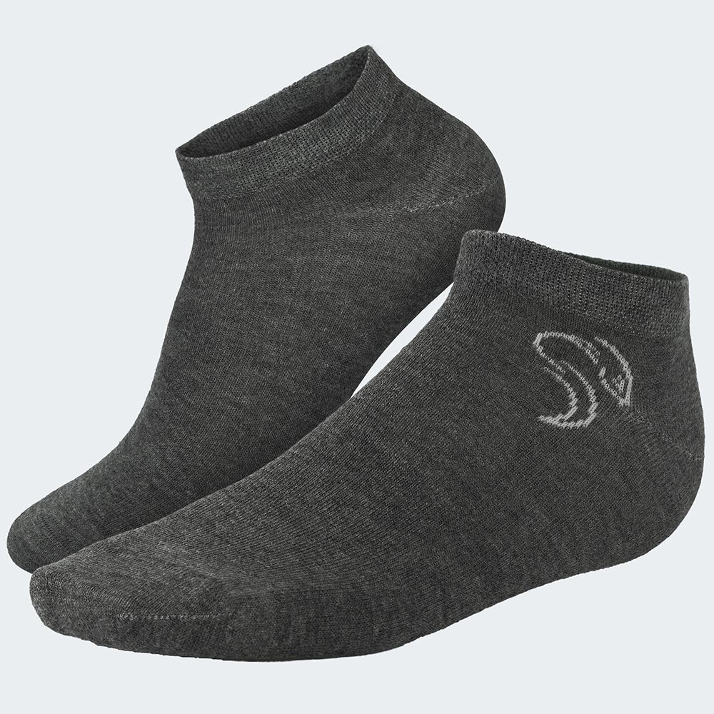 Black Snake 3-Pack Grey Smooth Style Sneakersocken