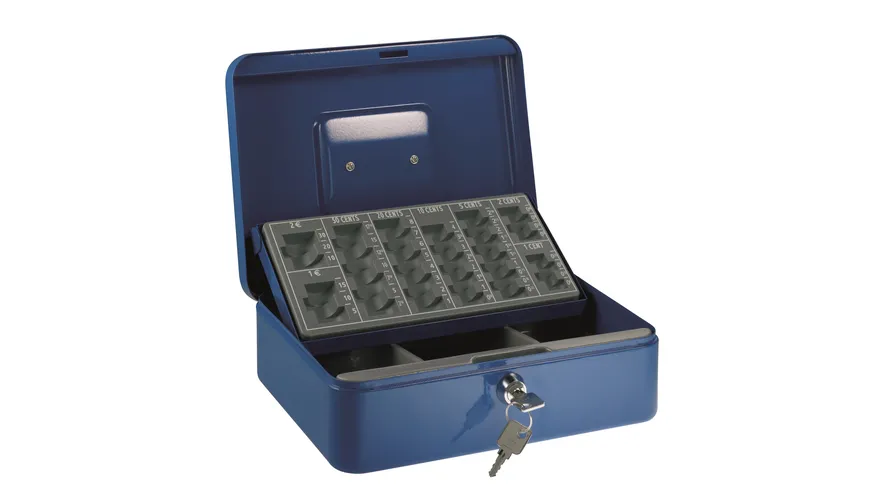 ALCO Geldkassette blau 25x18x9cm dunkelblau
