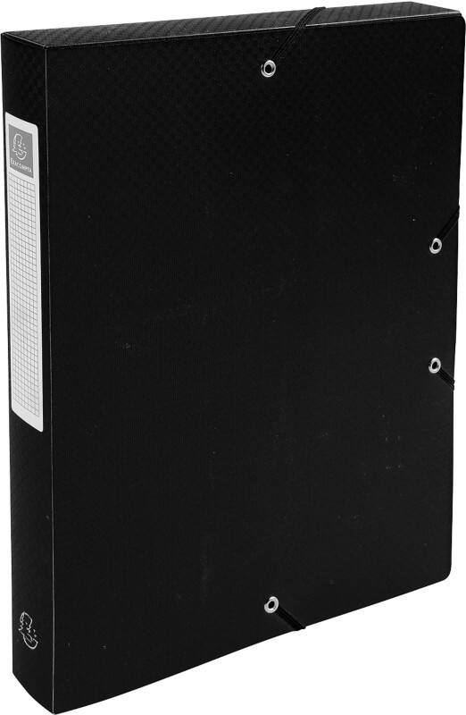 Exacompta Archivboxen 59781E DIN A4 Schwarz Polypropylen 25 x 33 cm 8 Stück