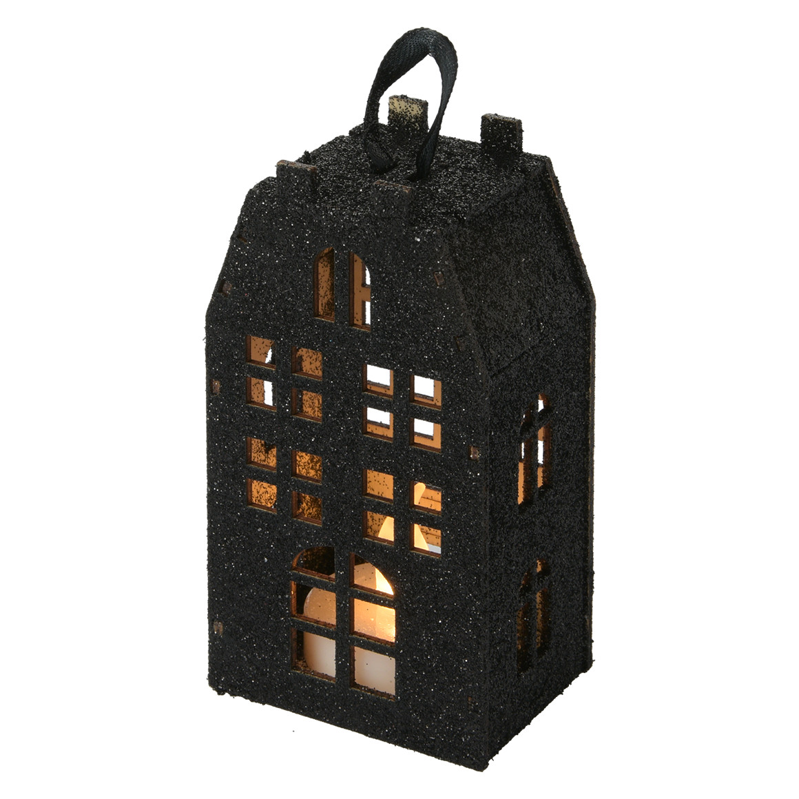 Dekohaus mit LED-Kerze