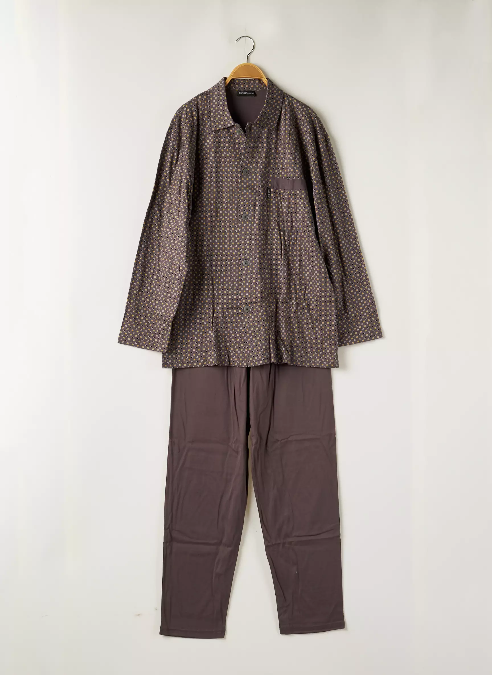 Hom Pyjamas 1 Homme couleur gris