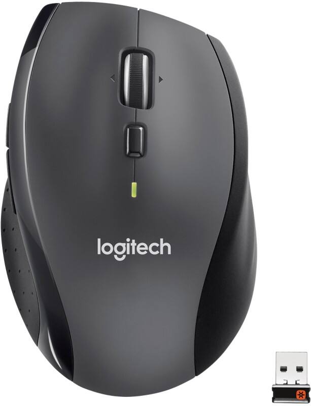 Logitech Marathon 910-006034 Maus Kabellos Schwarz