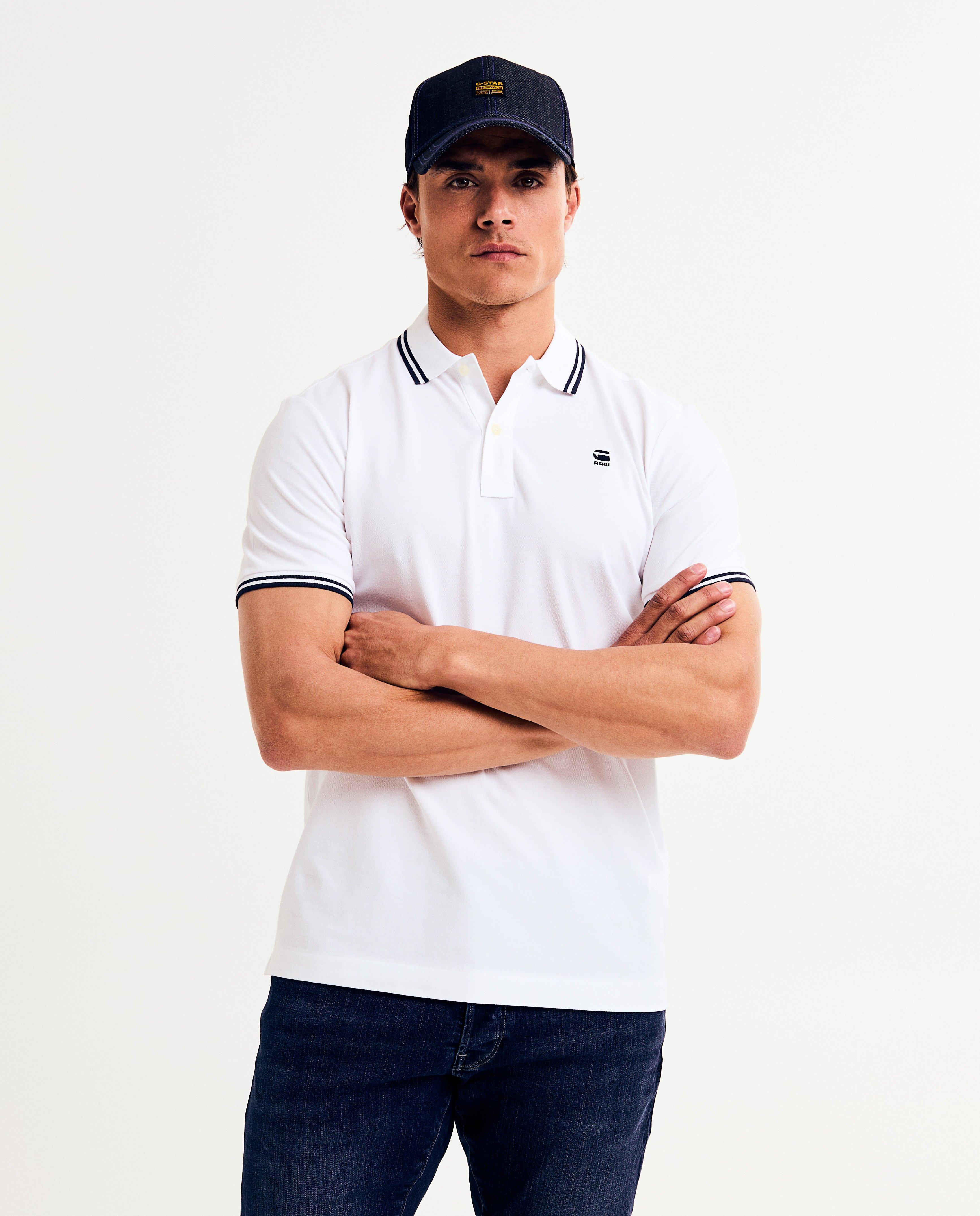 Tricou polo alb G-star