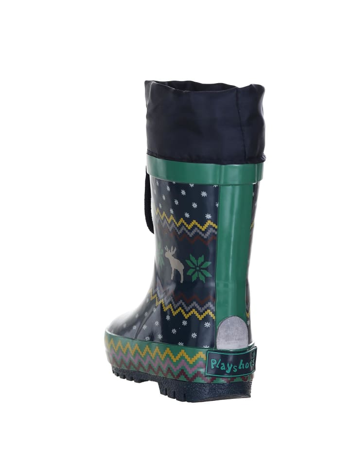 Playshoes Gummistiefel Norweger gefüttert in Marine günstig kaufen