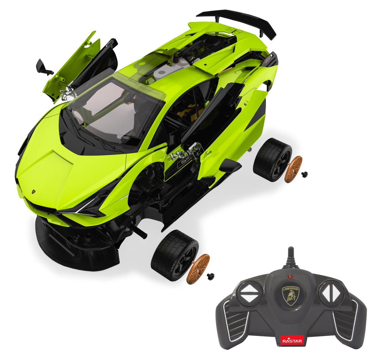Jamara e.K. Lamborghini Sián FKP 37 1:18 grün 2,4GHz Bausatz