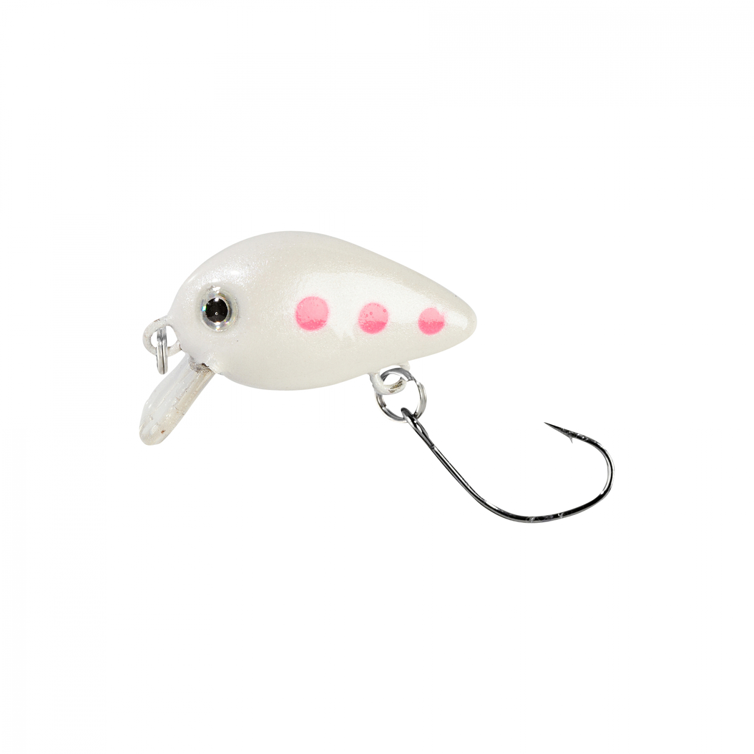 Trout Attack Crankbait Trout Crank (Weiß-Pinke Punkte)
