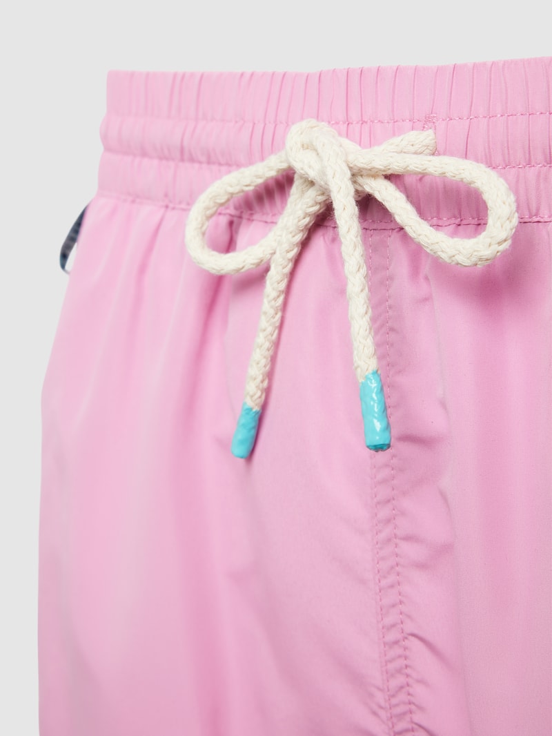 Badehose mit elastischem Bund in pink