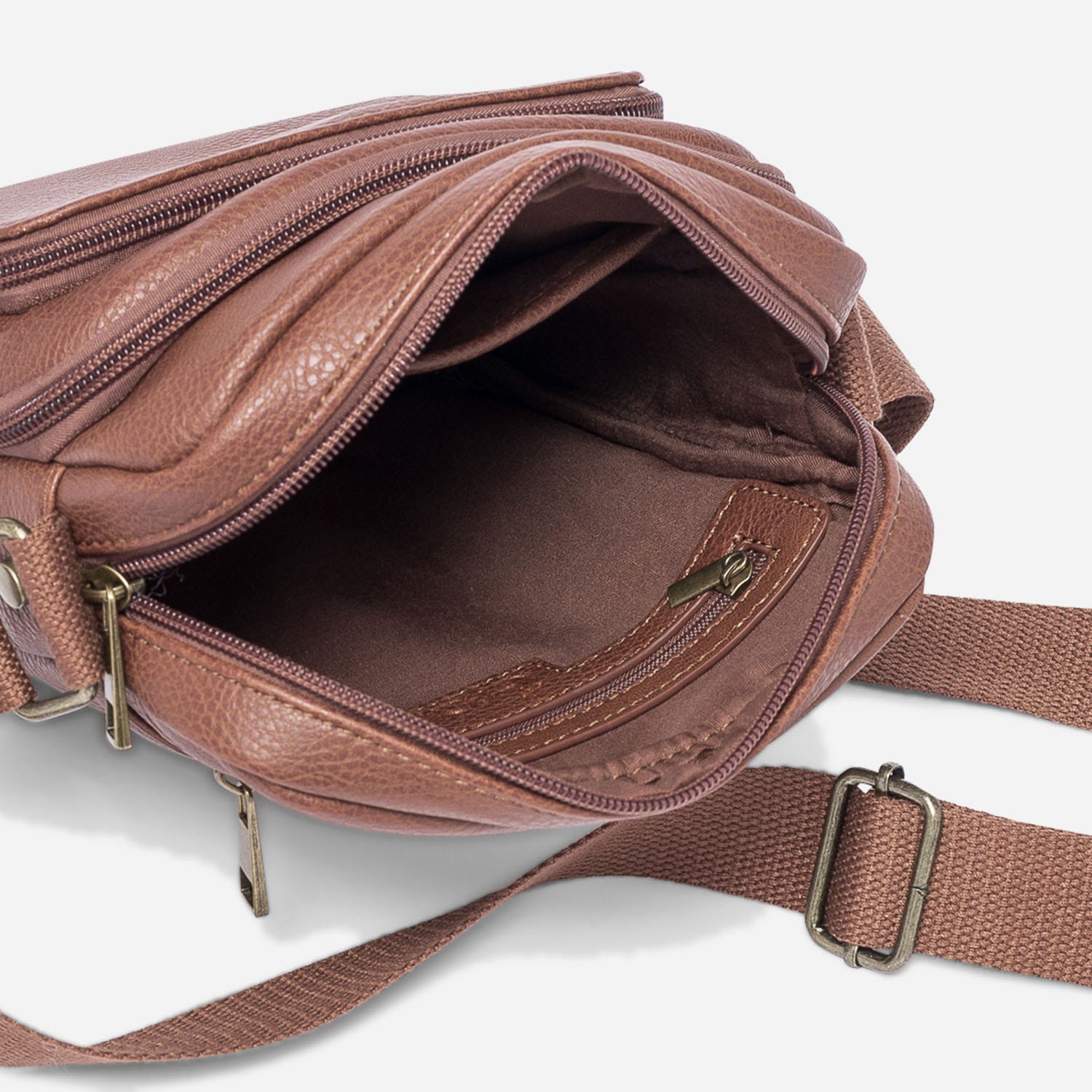 Petite sacoche camel