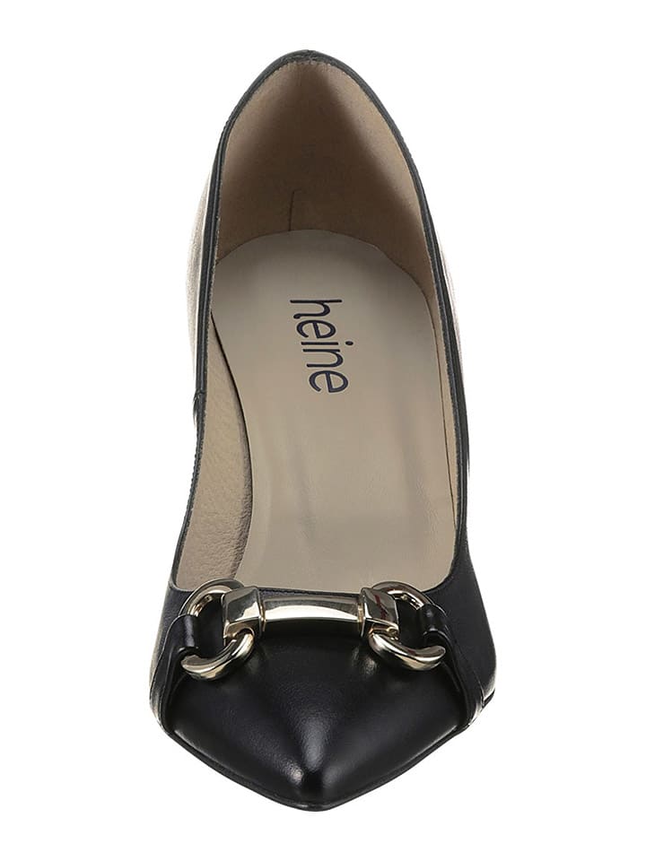 Heine Leder-Pumps in Schwarz günstig kaufen
