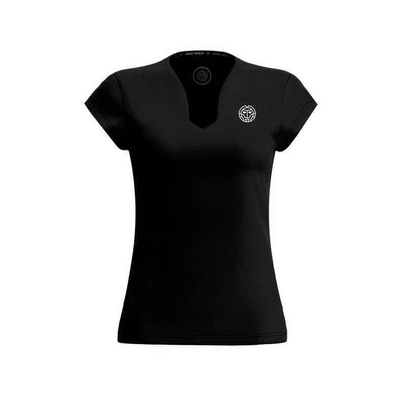 BIDI BADU Pure Wild V-Neck Tee Tennisshirt Damen