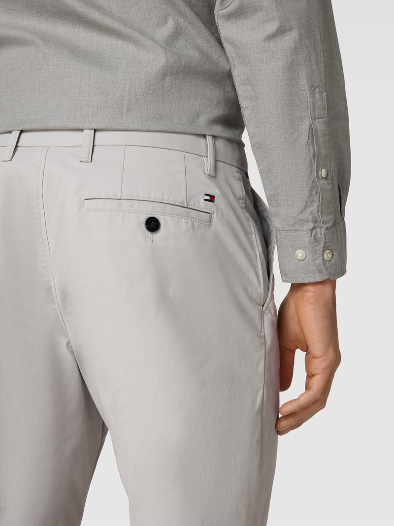 Chino-Shorts mit französischen Eingrifftaschen Modell 'HARLEM' in hellgrau