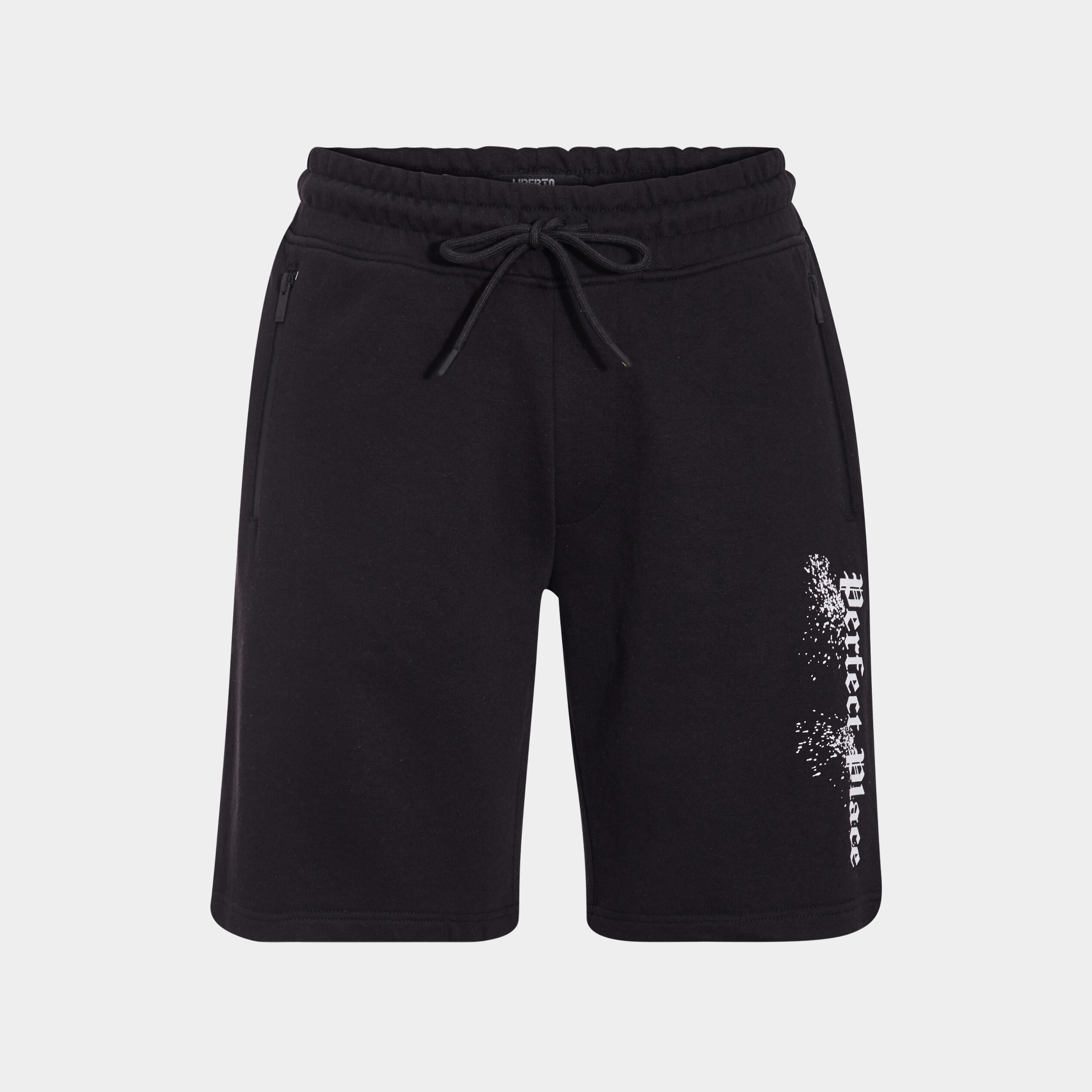 Jogging-Short droit avec poches noir homme | La Halle