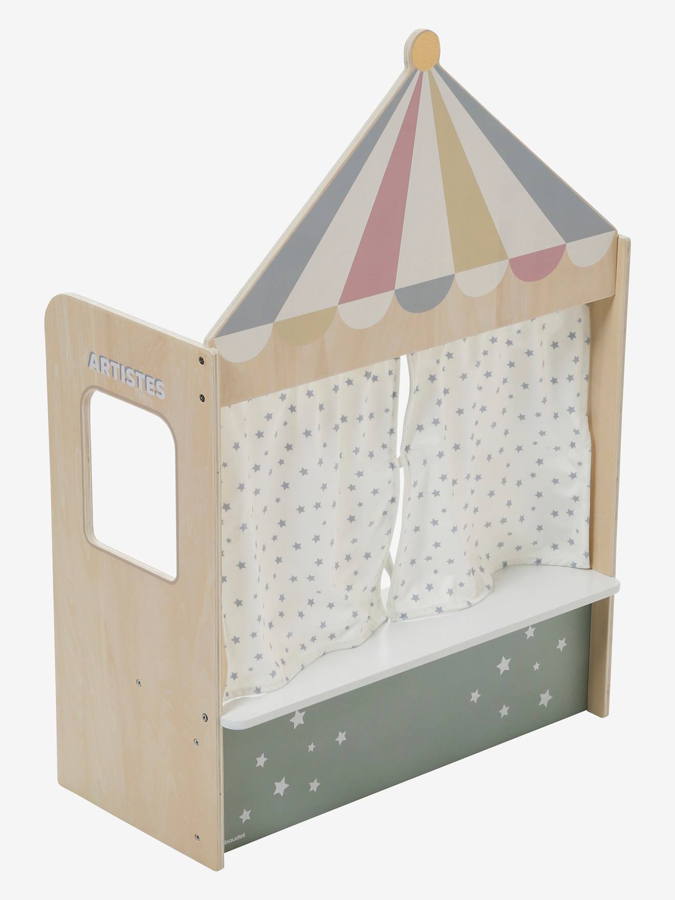 Théâtre à poser en bois FSC® gris