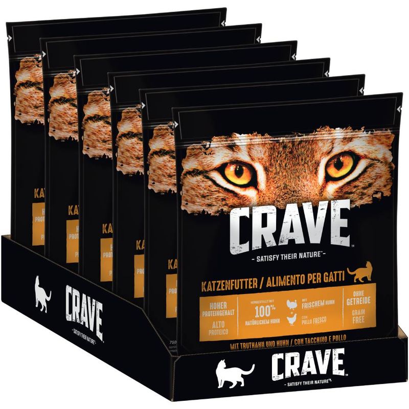 Crave Adult mit Truthahn & Huhn Katzenfutter