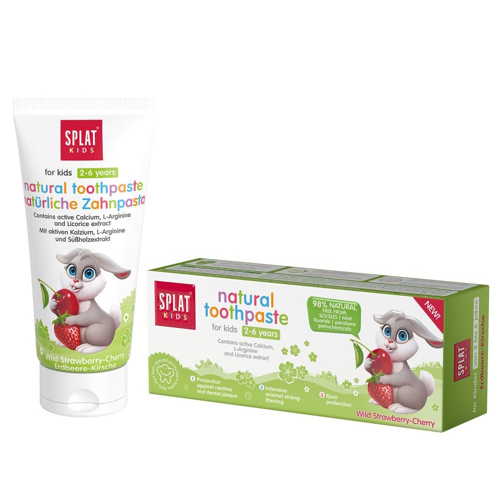 Splat Junior Zahnpasta 2-6 Jahre Wild Strawberry-Cherry 50 ml